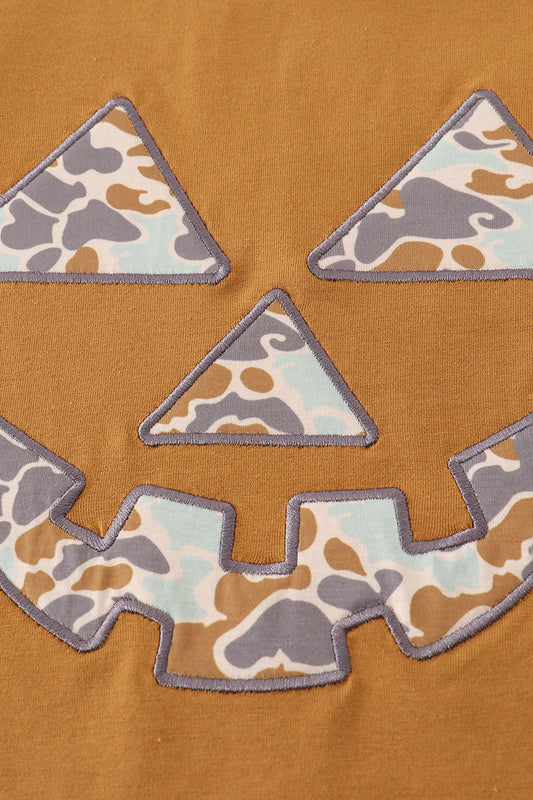 Halloween camouflage mom top