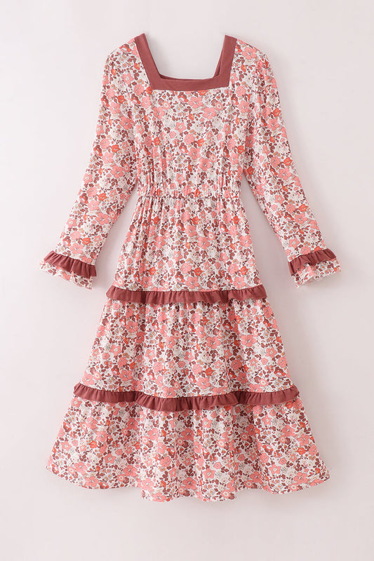 Fall floral mom&me dress