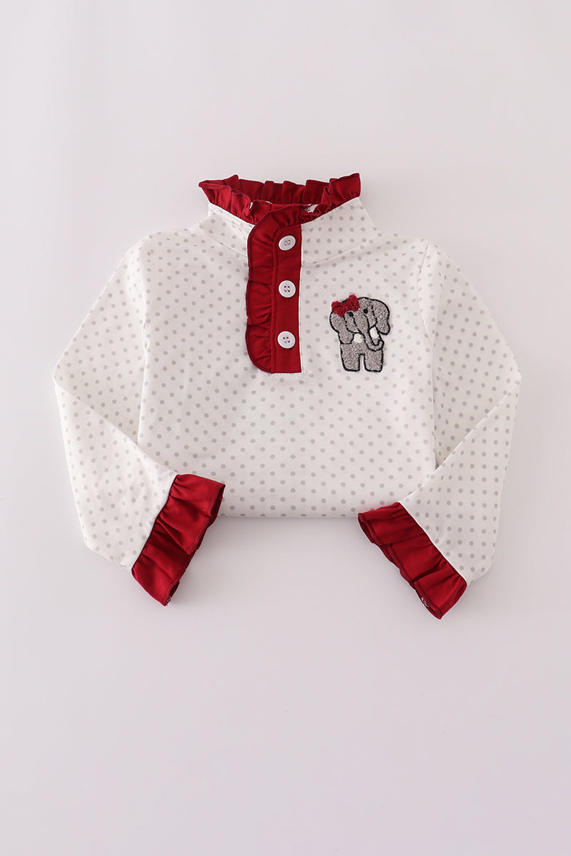 Alabama polka dot ruffle pants set