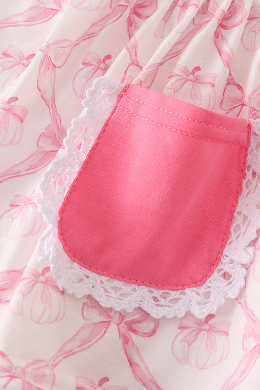 Bow pumpkin bloomer set