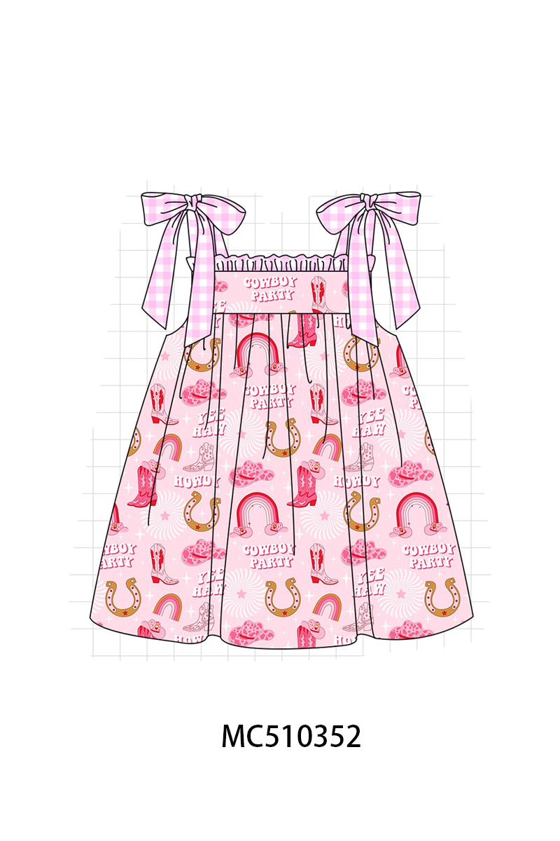 PO71 Pink cowboy party ruffle collection