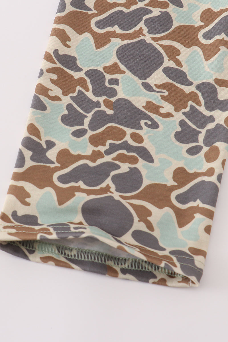 Camouflage pumpkin pants set