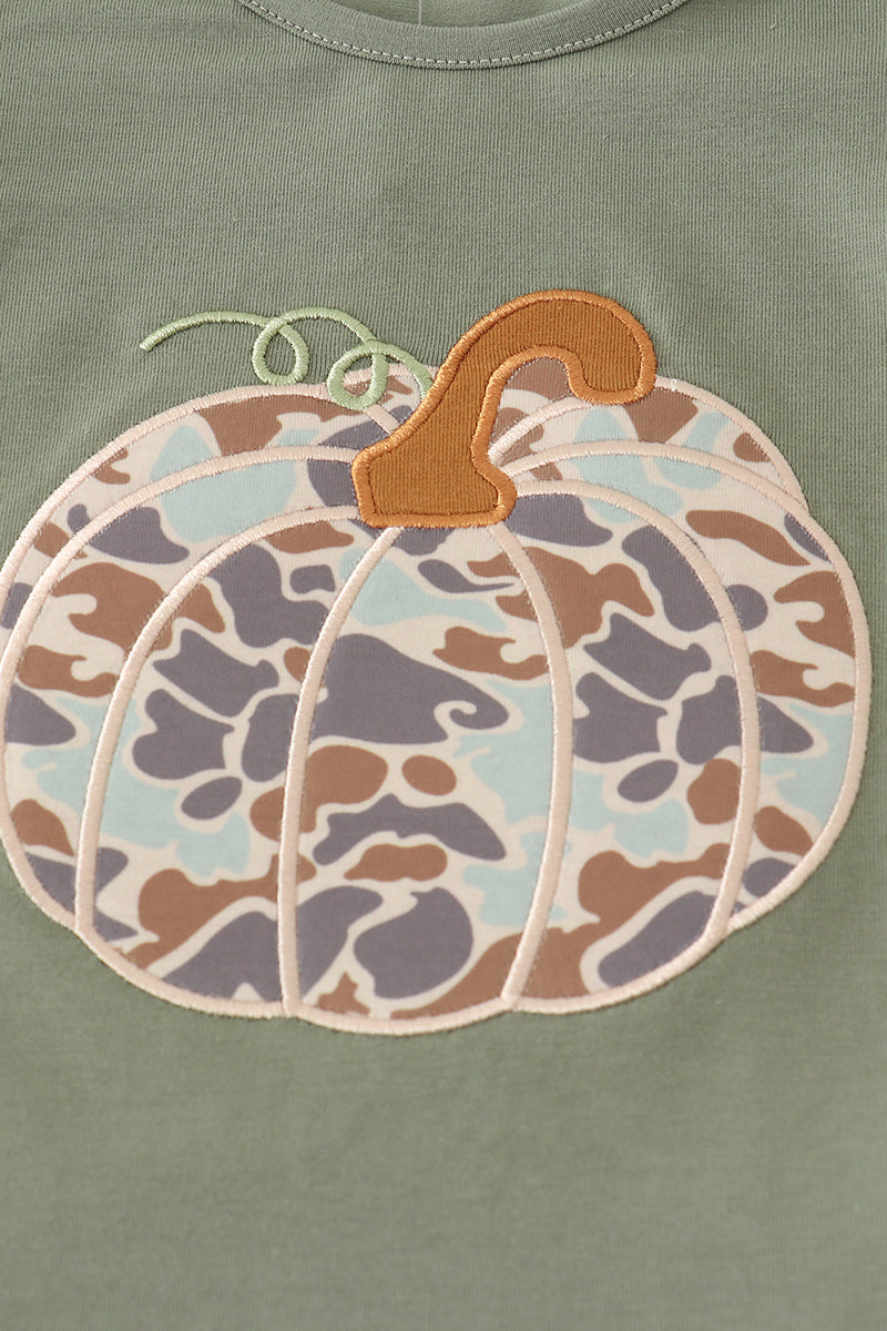 Camouflage pumpkin pants set