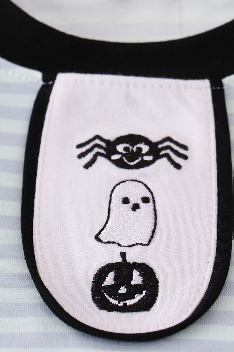 Halloween spider stripe pants set