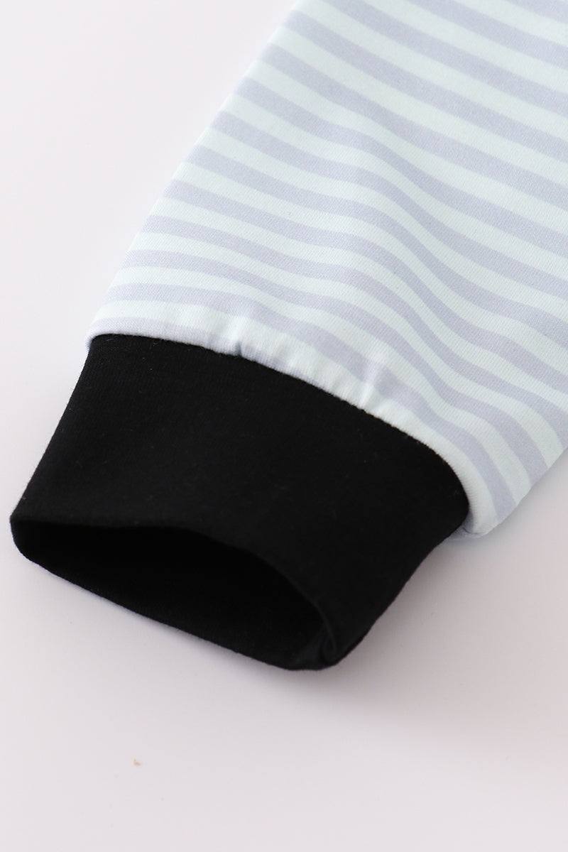 Halloween spider stripe pants set