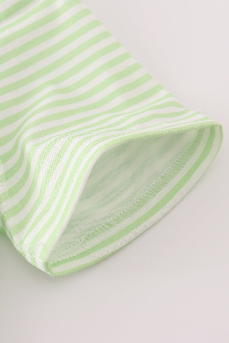 Scarecrow embroidery stripe top