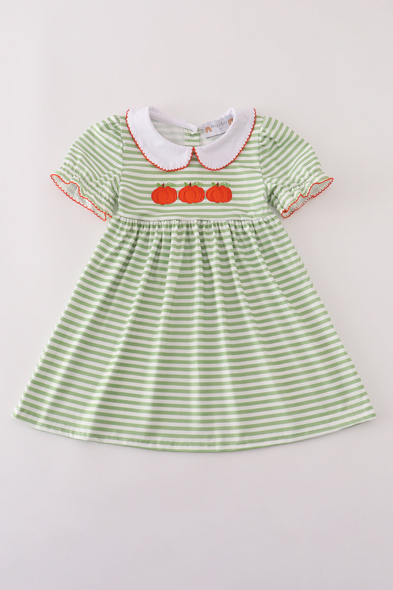 Pumpkin stripe dress