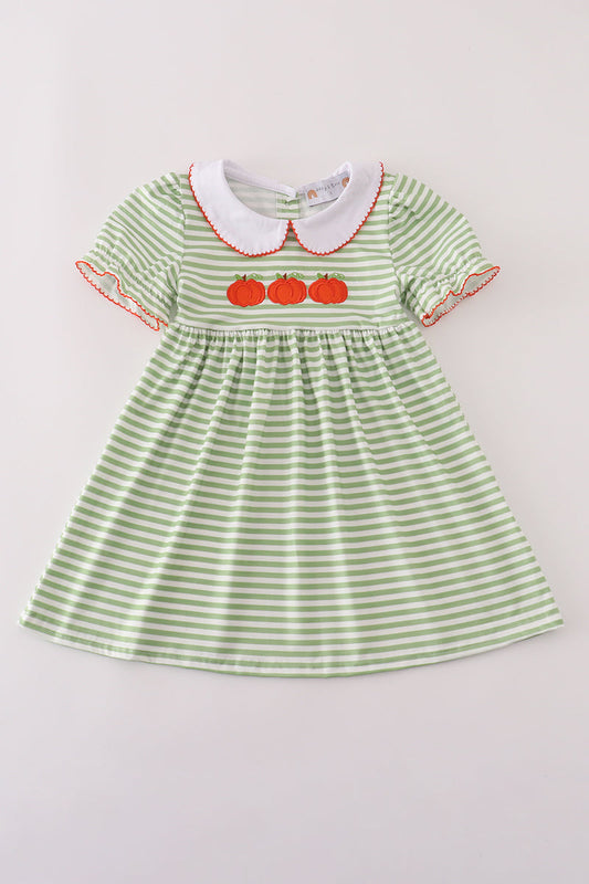 Pumpkin stripe dress