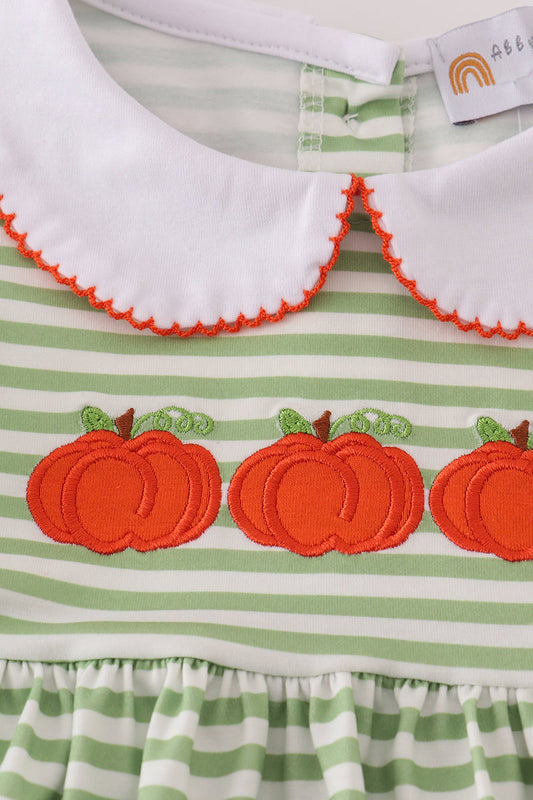 Pumpkin stripe dress