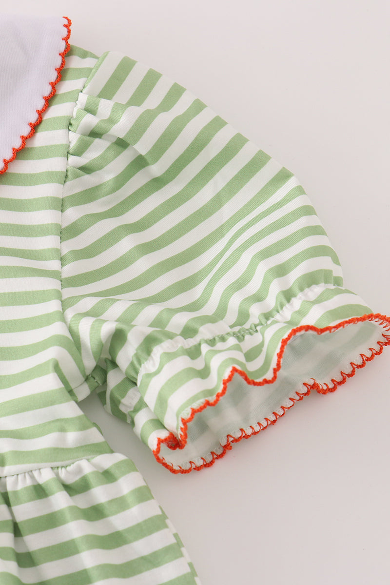 Pumpkin stripe dress