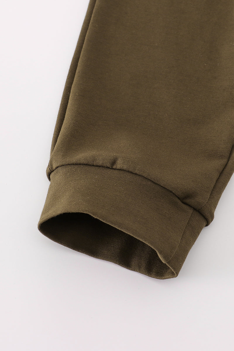 Camouflage ruffle pants set