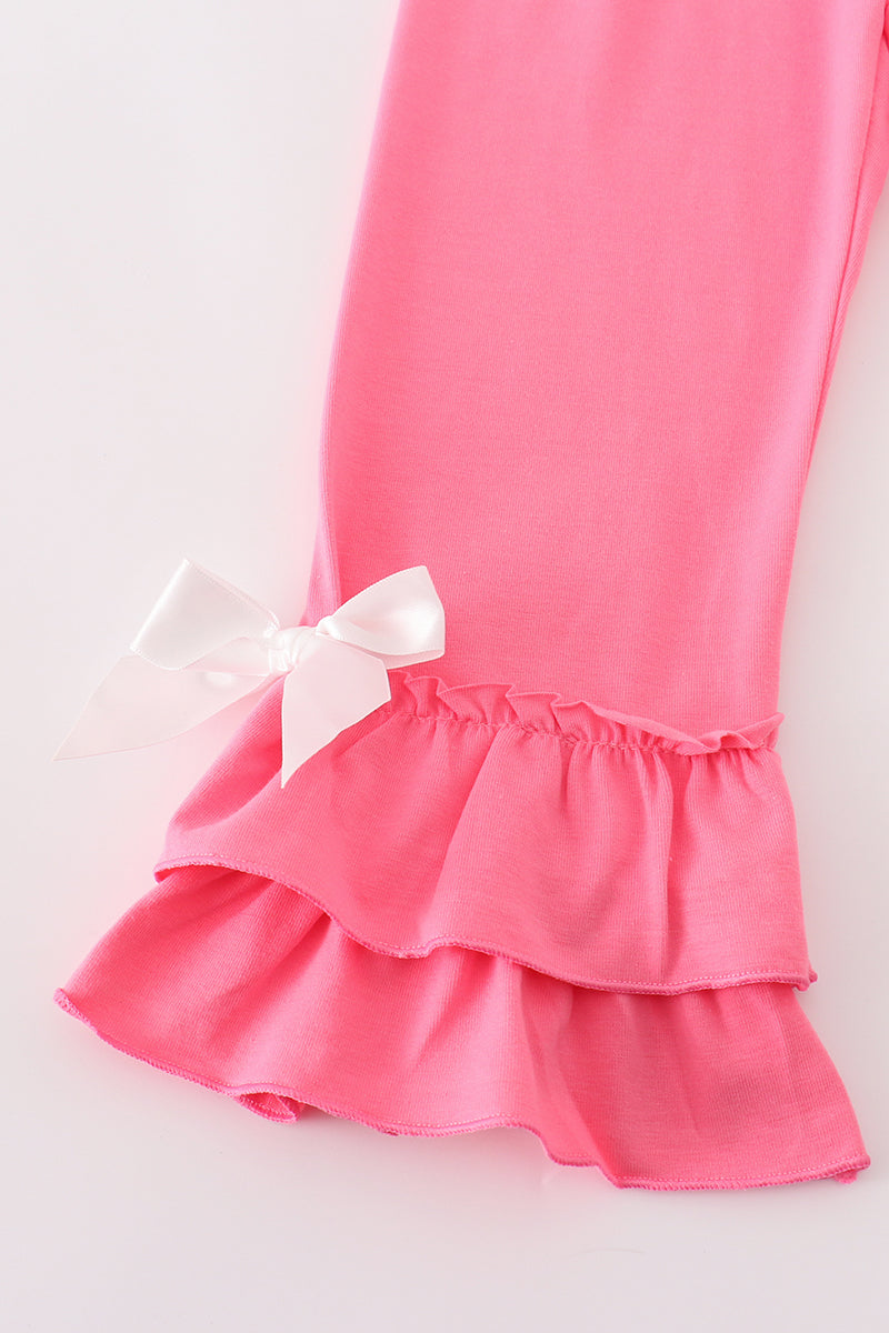 Rainbow pumpkin plaid girl set