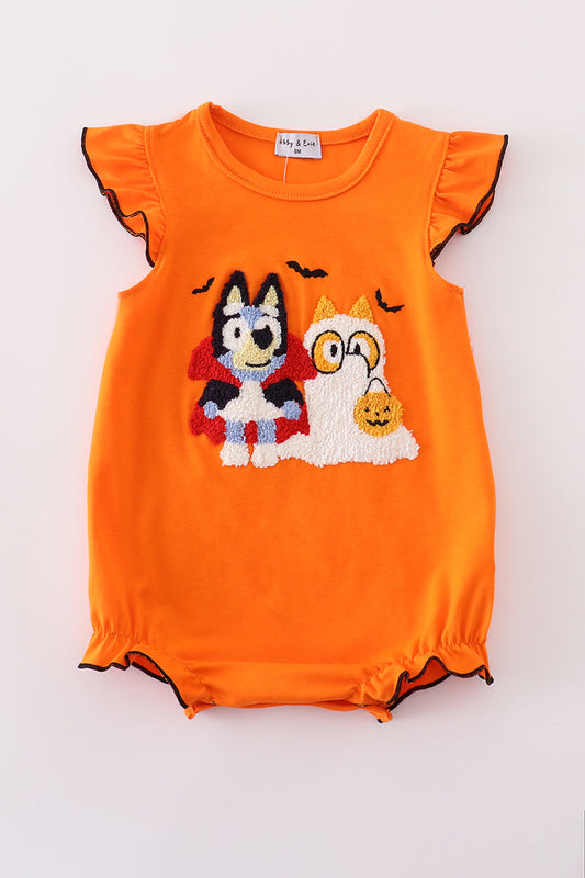 Halloween bluey ruffle bubble