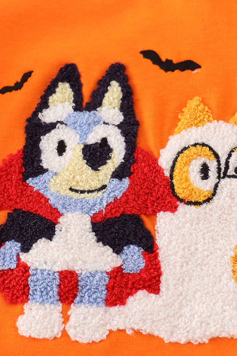 Halloween bluey ruffle bubble