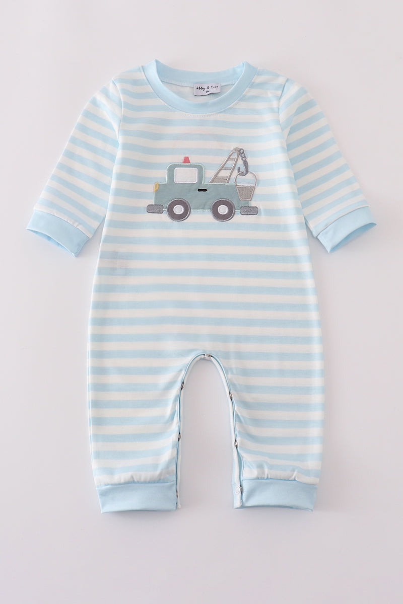 Crane stripe romper