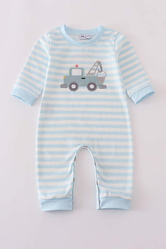 Crane stripe romper