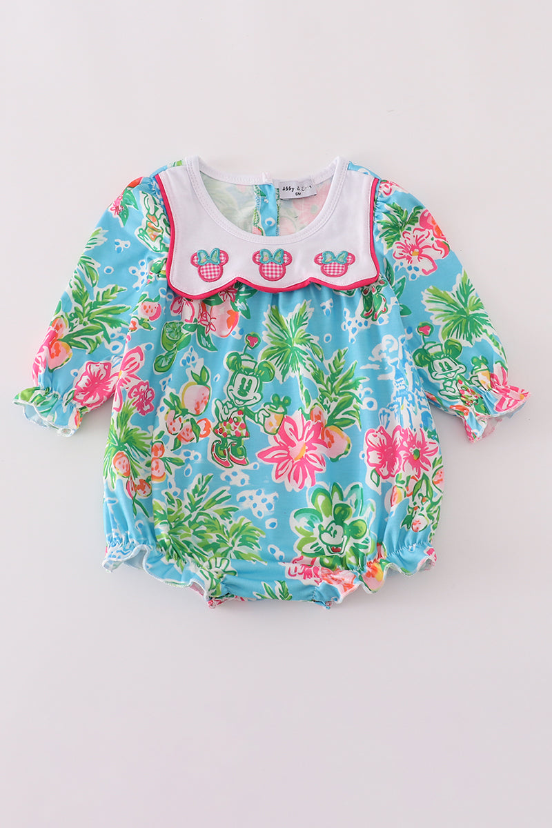 Floral character applique bubble