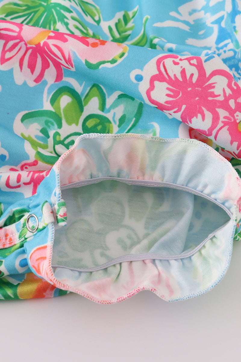 Floral character applique bubble