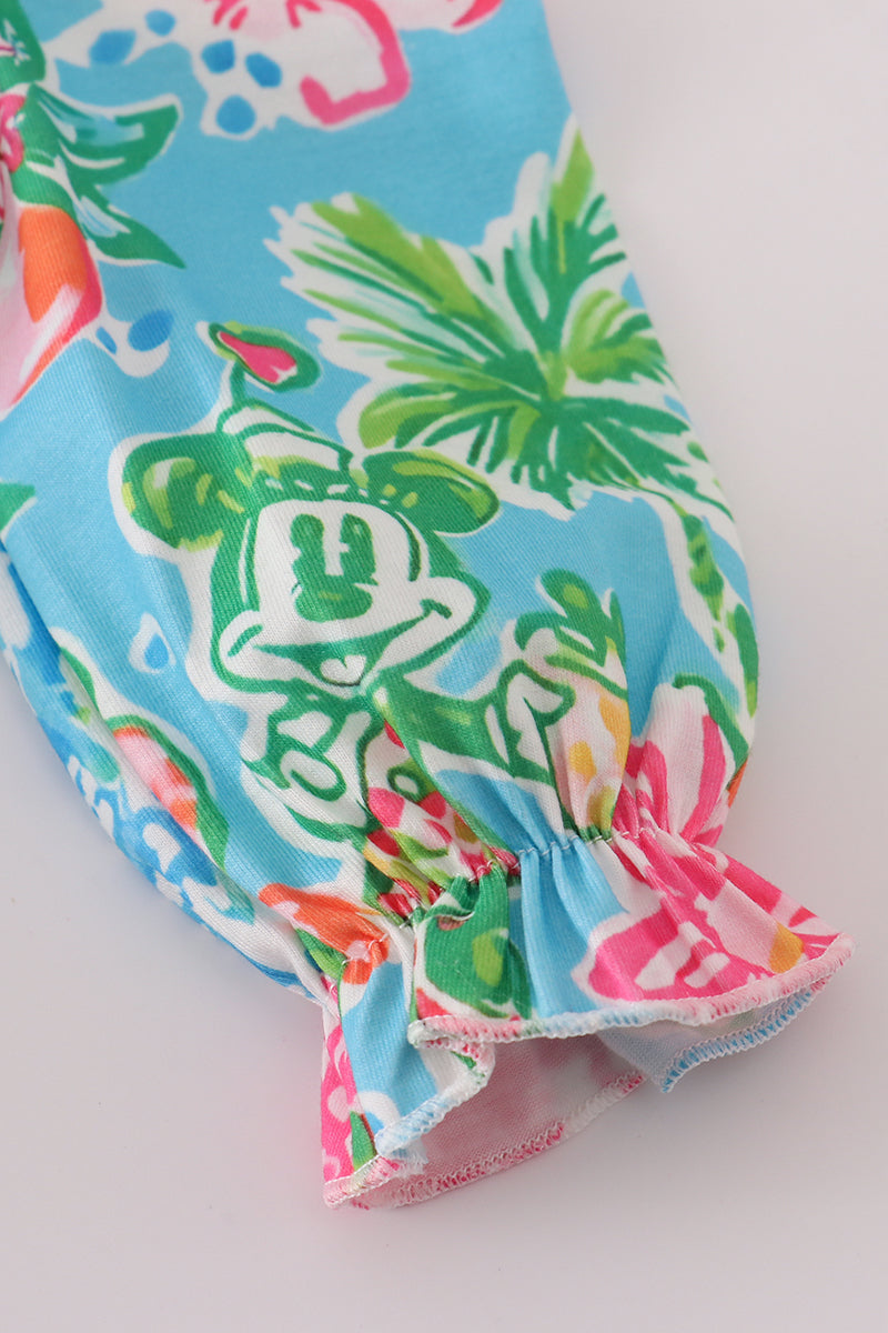 Floral character applique bubble