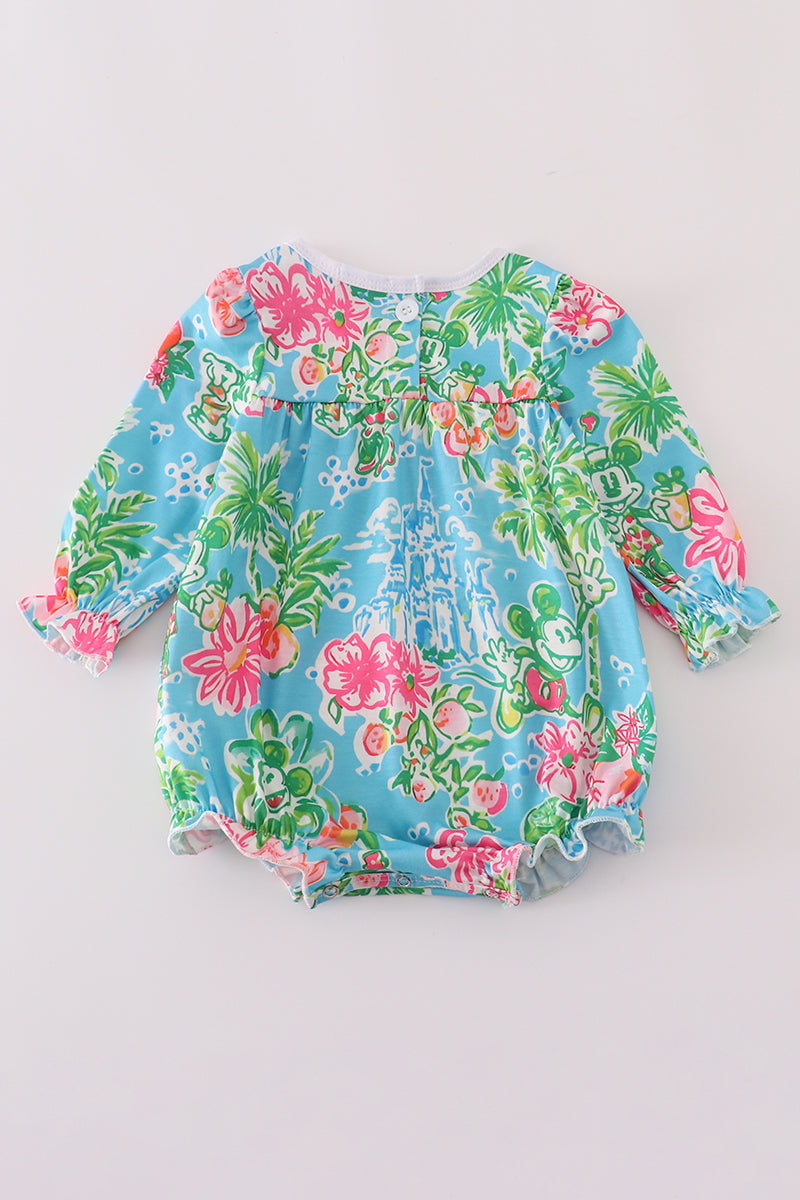Floral character applique bubble