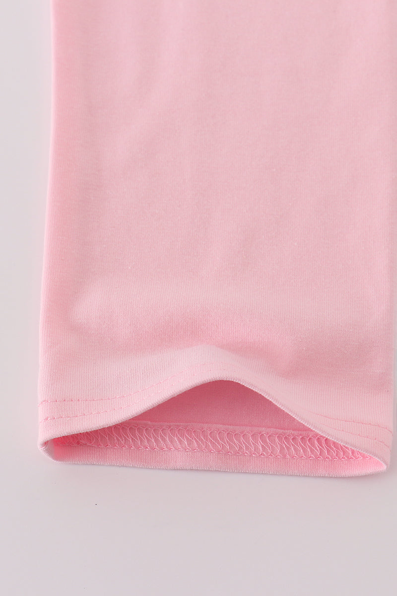 Bow dot ruffle pants set