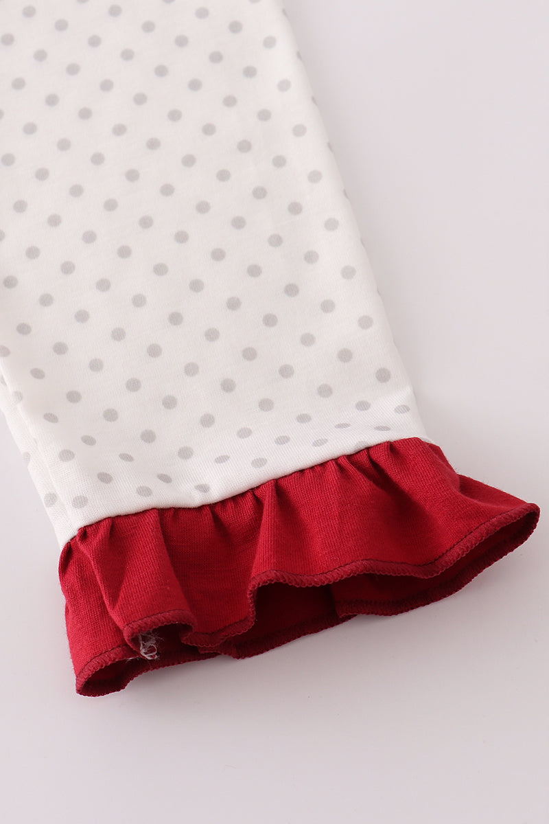 Alabama polka dot ruffle pants set