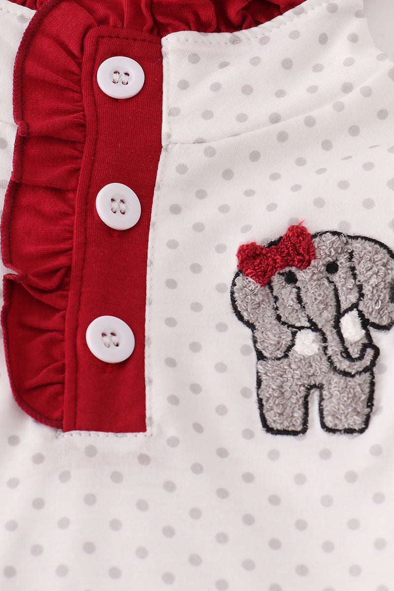 Alabama polka dot ruffle pants set
