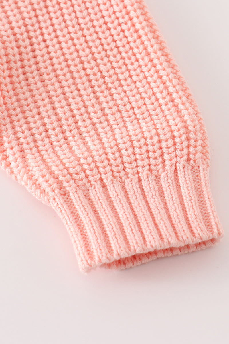 Hand-embroidery ghost pullover sweater