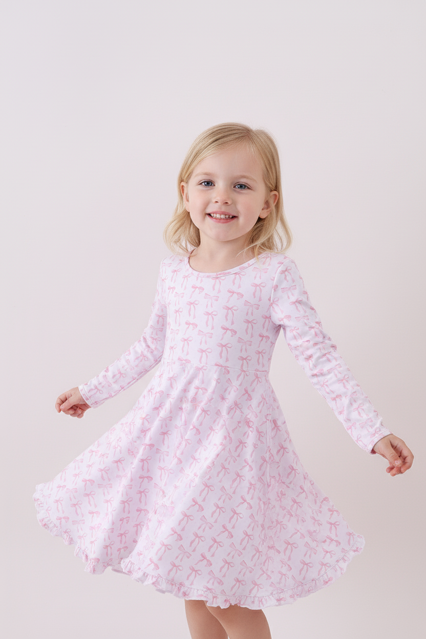 Tiny bow delight bamboo dress