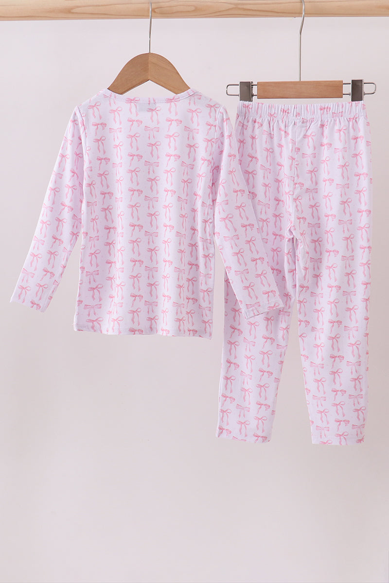 Tiny bow delight bamboo pants set