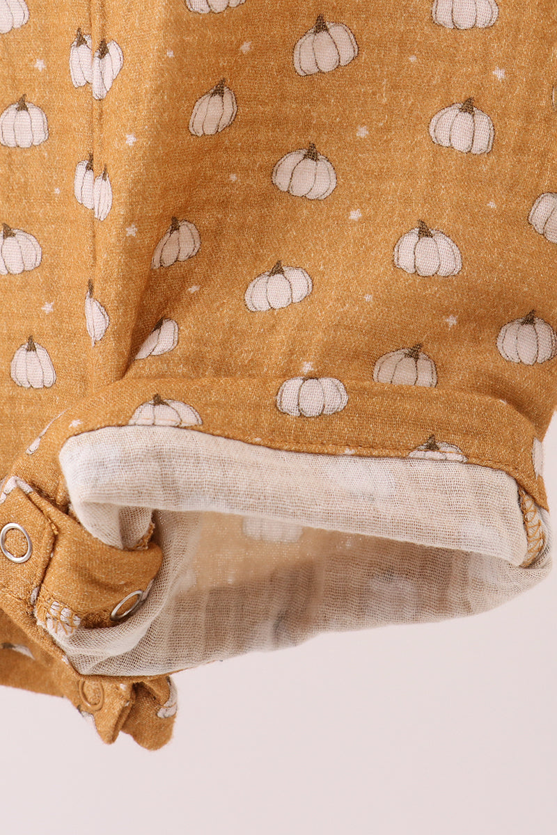 Pumpkin print muslin jonjon
