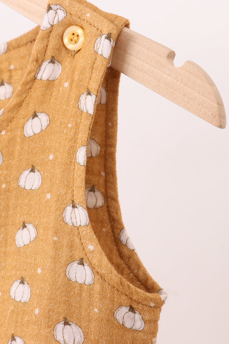 Pumpkin print muslin jonjon