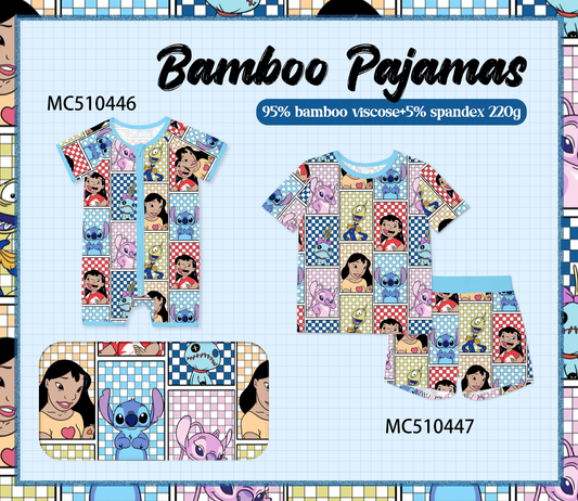 PO71 Character print bamboo pajama collection 2
