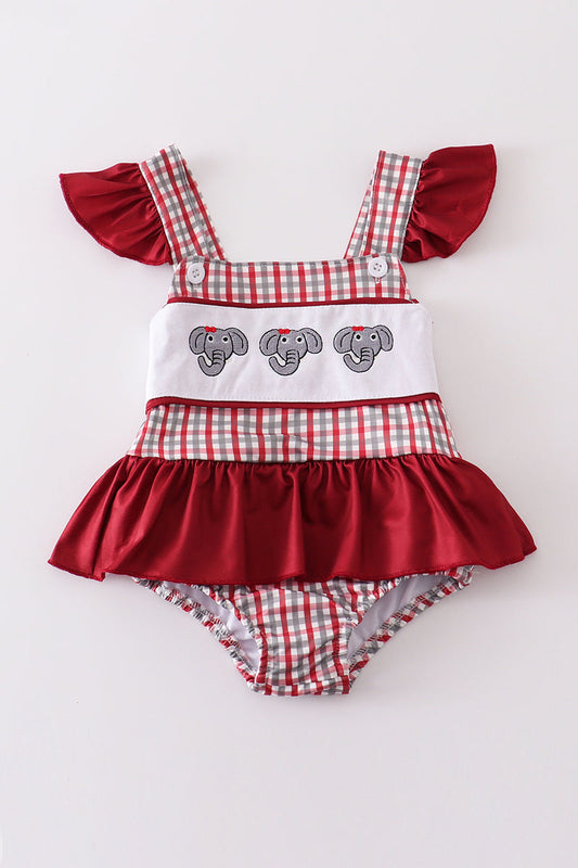 Alabama elephant girl one-piece swimsuit