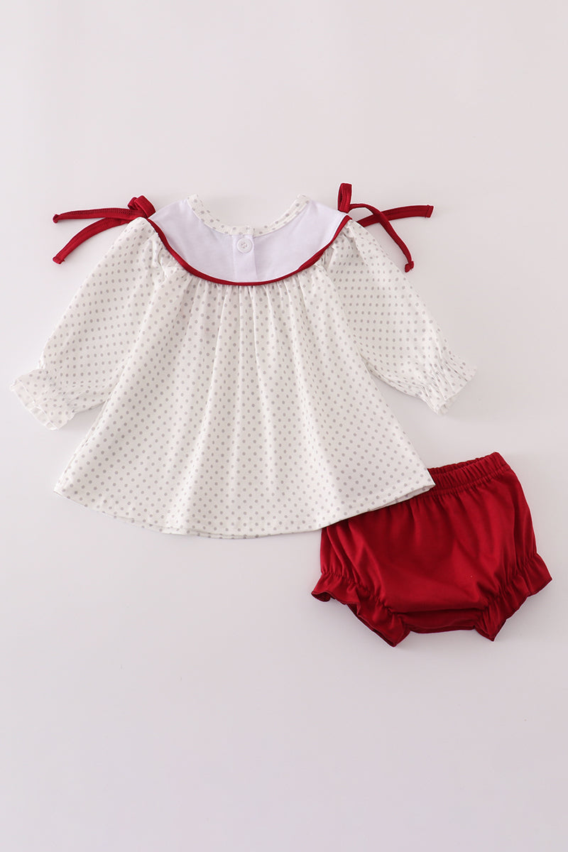 Alabama dot bloomer set