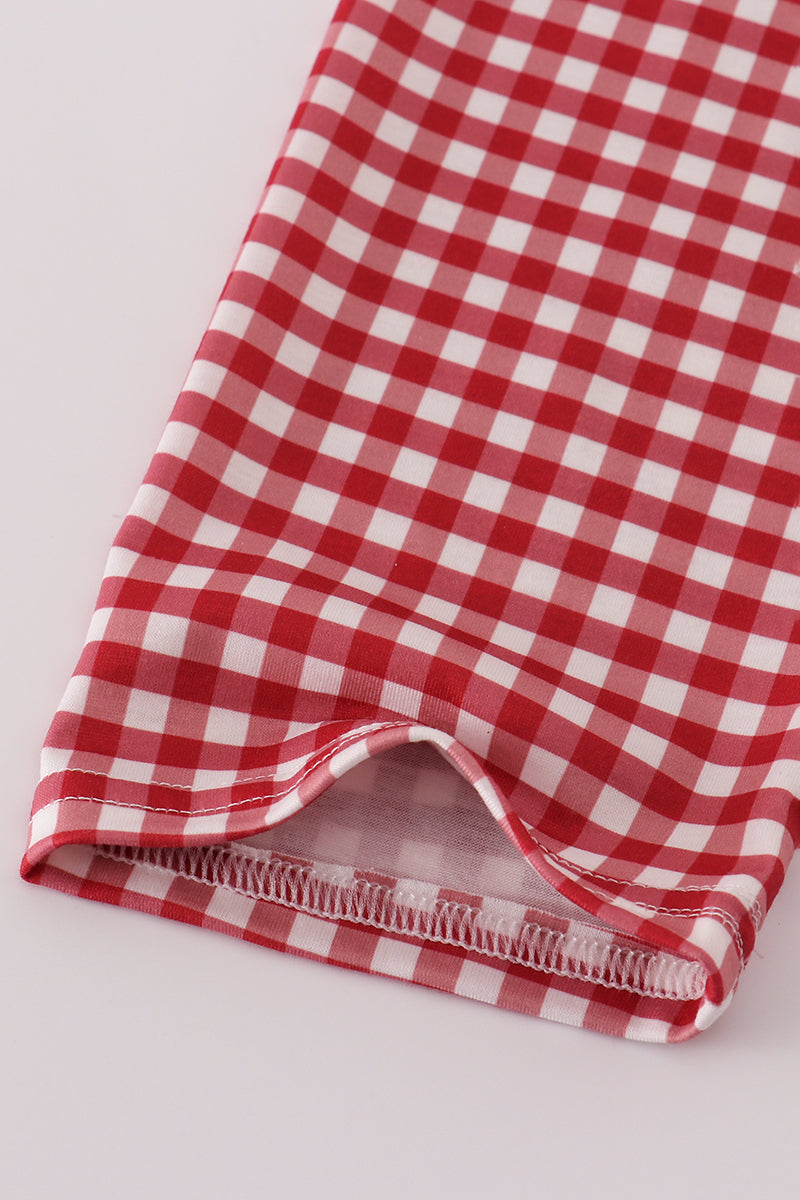 Alabama gingham pullover & pants set