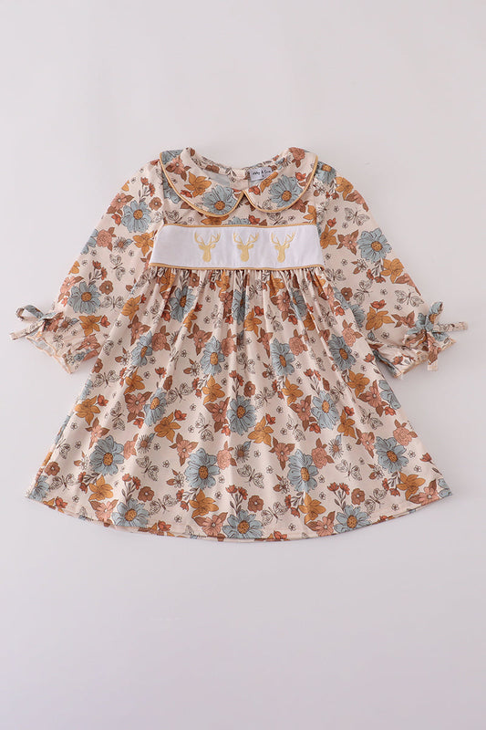 Deer floral dress