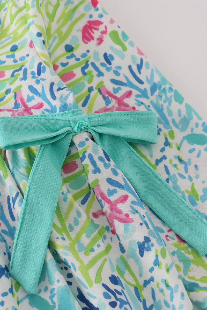 Meadow splash ruffle dress