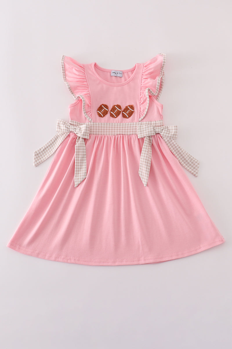 Pink football ruffle dress