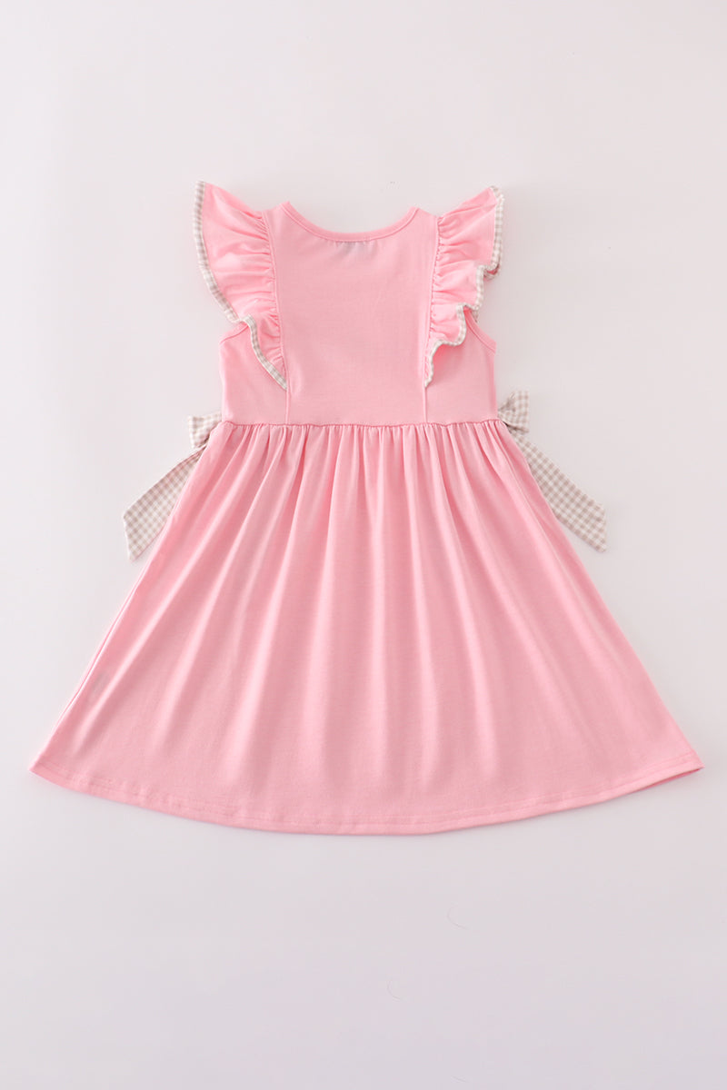 Pink football ruffle dress
