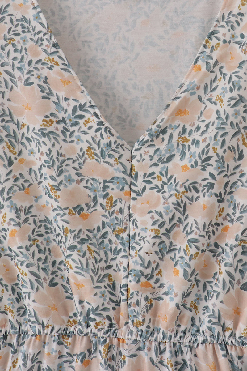 Fall floral ruffle mom&me dress