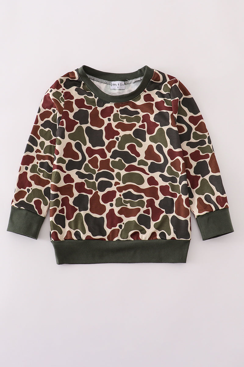 Camouflage dad/mom & me sweatshirt