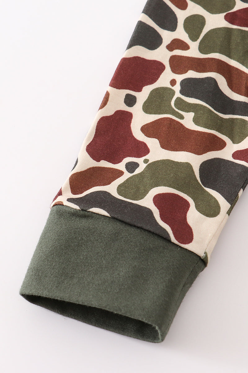 Camouflage dad/mom & me sweatshirt