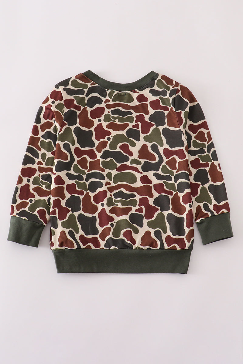 Camouflage dad/mom & me sweatshirt