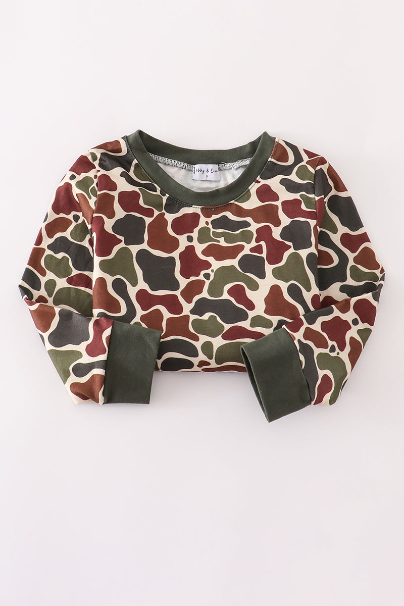 Camouflage dad/mom & me sweatshirt