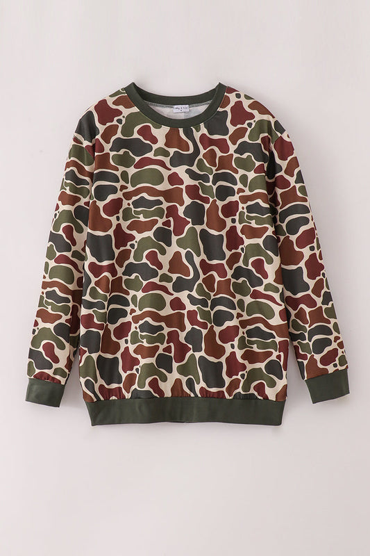 Camouflage dad/mom & me sweatshirt