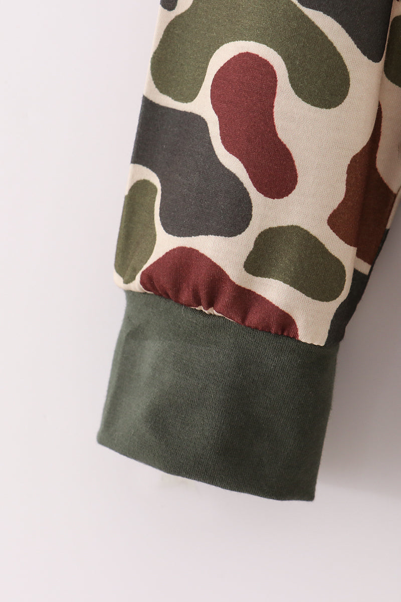 Camouflage dad/mom & me sweatshirt