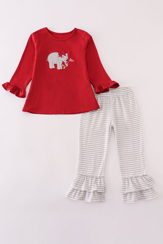 Alabama elephant stripe pants set
