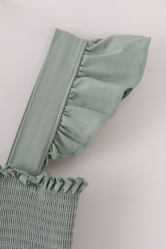 Smocked tiered mom dress