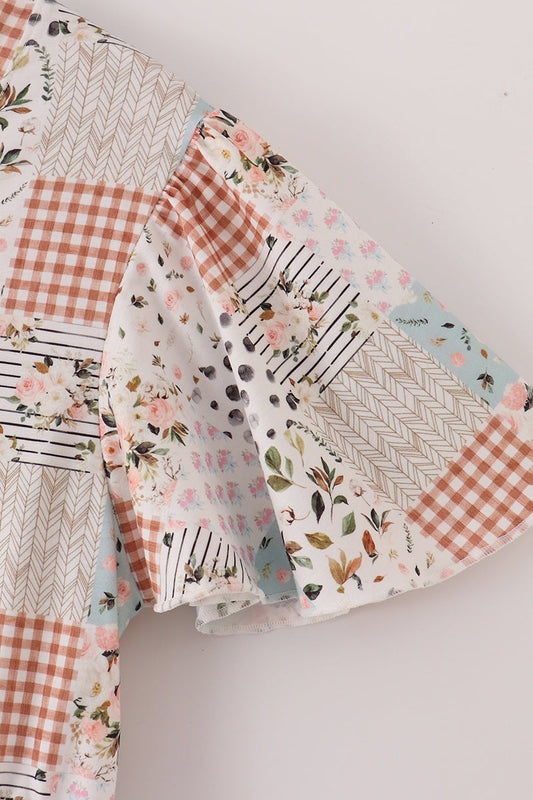 Fall floral mom dress